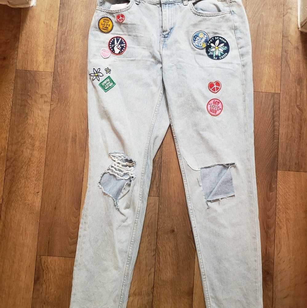 NWT H&M Slim Boyfriend Low Waist Jeans